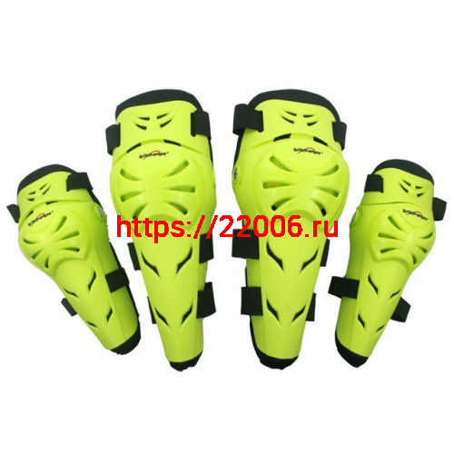 Наколенники и налокотники комплект K02E02 Vemar зеленые Наколенники и налокотники комплект K02E02 Vemar зеленые