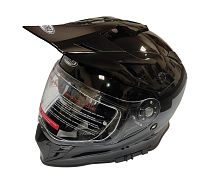 Шлем кроссовый со стеклом COBRA EC H331, белый, черный, черный-лайм, резмер S