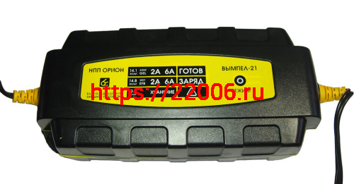 Зарядное устройство Вымпел-21 (AGM, EFB, GEL, WET Ag , WET Sb, WET Сa/Ca, WET Сa/Sb) (автоматич, 6А) Зарядное устройство Вымпел-21 (AGM, EFB, GEL, WET Ag , WET Sb, WET Сa/Ca, WET Сa/Sb) (автоматич, 6А)
