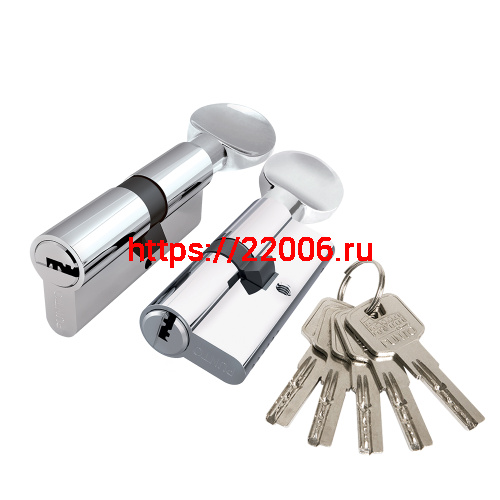 Цилиндровый Punto (Пунто) механизм Z3002Knob100(45+10+45) с вертушкой CP хром