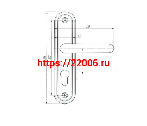 Ручка дверная Absolyute (Абсолют) на планке РФ1-55.08 (бронза) фото 2 Ручка дверная Absolyute (Абсолют) на планке РФ1-55.08 (бронза) фото 2