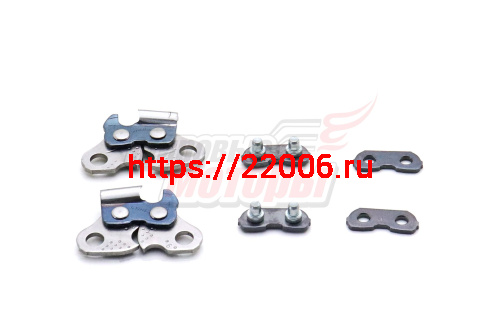 Ремкомплект цепи 0,404-1,6 RS (2реж.зуба+2соед.звена+2планки) Ремкомплект цепи 0,404-1,6 RS (2реж.зуба+2соед.звена+2планки)