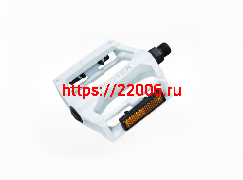 Педаль алюминиевая МТВ черная, с шариковыми подшипниками, резьба 9/16, с катафотами 3032603-79 Педаль алюминиевая МТВ черная, с шариковыми подшипниками, резьба 9/16, с катафотами 3032603-79