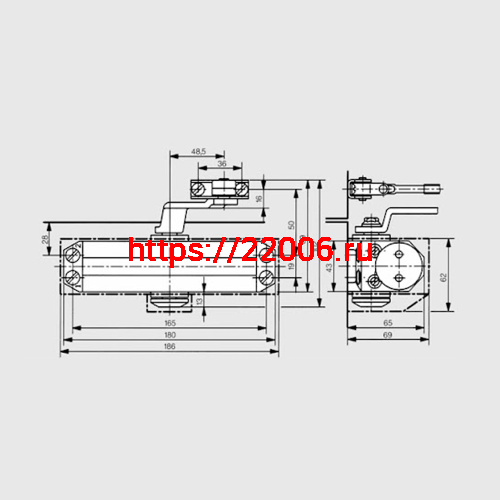 Доводчик Dorma (Дорма) дверной TS 77 EN4, с рычажной тягой, коричневый фото 2 Доводчик Dorma (Дорма) дверной TS 77 EN4, с рычажной тягой, коричневый фото 2