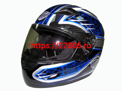 Мотошлем THH TS-39 №8 black/blue (L)
