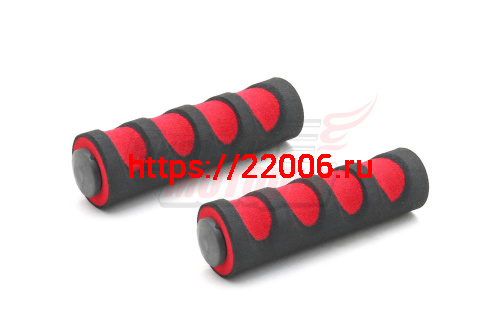 Ручки руля вело 105мм (пара) поролон, с заглушками