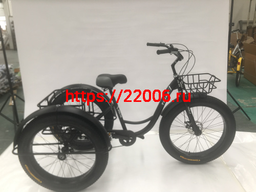 Велосипед 26"х4,0" 3-х колесный грузовой ФЭТБАЙК DELTA FAT TRIKE (из 2х коробок ) (см. ЗИП)