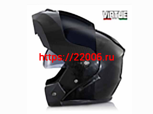 Мотошлем VIRTUE MD-903 трансформер с визором черный карбон темное стекло (L) Мотошлем VIRTUE MD-903 трансформер с визором черный карбон темное стекло (L)