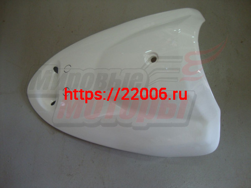 Облицовка передняя верхняя YB50QT-3 Racer Meteor (ВНИЗУ 1 ОТВЕРСТИЕ) некрашенная