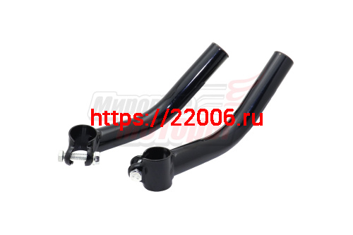 Рога на руль (сталь) черные