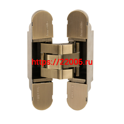 Петля Armadillo (Армадилло) скрытой установки U3D7803.VPG AB бронза TECH