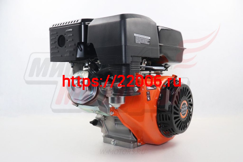 Двигатель HEMEN 18,5 л.с. с катушкой 11А132Вт 192F-2E (458 см3) электростартер, вал 25 мм фото 8