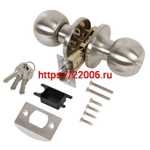 Ручка Punto (Пунто) защелка DK672/BL SN-ET (кл./фик.) мат.никель фото 2 Ручка Punto (Пунто) защелка DK672/BL SN-ET (кл./фик.) мат.никель фото 2