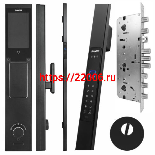 Электронный замок Sanyo D502 UsmartGo DM70 с WiFi, с распознаванием лиц,ручка-скоба 1800 мм, черный фото 3 Электронный замок Sanyo D502 UsmartGo DM70 с WiFi, с распознаванием лиц,ручка-скоба 1800 мм, черный фото 3