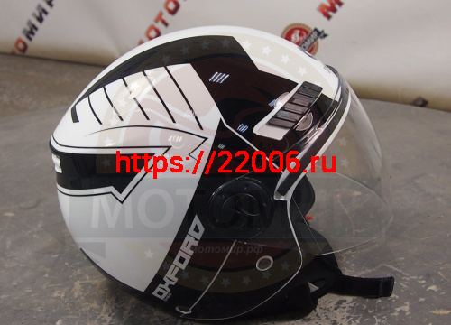 Шлем открытый SHIRO SH-62 OXFORD EVO, цвет WHITE, размер L фото 3 Шлем открытый SHIRO SH-62 OXFORD EVO, цвет WHITE, размер L фото 3