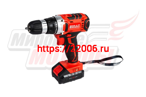 Дрель аккум (шуруповерт) BRAIT BCD12S (12В Li-ion; 2 акк.1,5Ач, регул скорости, 22Нм, инд заряда Дрель аккум (шуруповерт) BRAIT BCD12S (12В Li-ion; 2 акк.1,5Ач, регул скорости, 22Нм, инд заряда