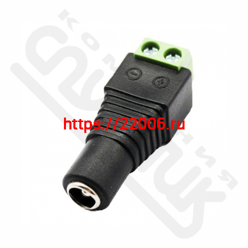 Разъем питания гнездо с клеммной колодкой 2.1х5.5mm SAT Разъем питания гнездо с клеммной колодкой 2.1х5.5mm SAT