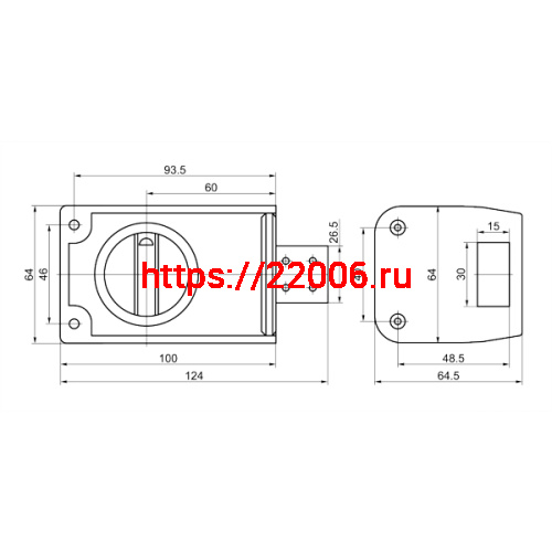 Замок Sam (Сам) накладной ЗНД-1 не авт., полим/покр /86900/ фото 2 Замок Sam (Сам) накладной ЗНД-1 не авт., полим/покр /86900/ фото 2