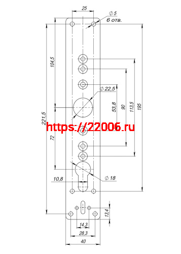 Комплект Fuaro (Фуаро) планок усиливающих с декор. накладками для ANTI-PANIC 1700А/B/C и AP.H-136 (по 2 шт.) фото 3 Комплект Fuaro (Фуаро) планок усиливающих с декор. накладками для ANTI-PANIC 1700А/B/C и AP.H-136 (по 2 шт.) фото 3