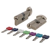 Цилиндровый Punto (Пунто) механизм MaxPro7002Knob105mm(40+10+55) SN никель 7key с вертушкой