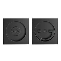 Ручка поворотная Armadillo (Армадилло) для раздвижных дверей SH.QUADRO55.BK8 BL-26 черный