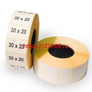 Термоэтикетки 30х20 ЭКО (2000шт.) Термоэтикетки 30х20 ЭКО (2000шт.)