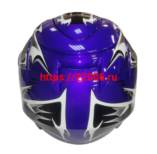 Шлем интеграл KIRIN KL-118, черный, серый, красный, синий, размер M фото 6