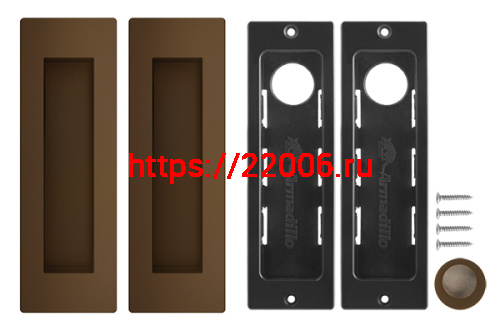 Ручка Armadillo (Армадилло) для раздвижных дверей SH.URB153.010 (SH010 URB) BB-17 коричневая бронза фото 5