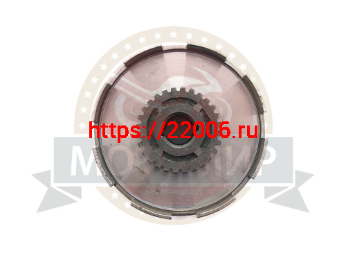 Барабан сцепления внутренний LIFAN 168F-R с валом (21336+21147) фото 2